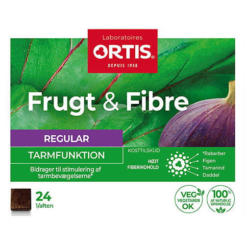 Frugt & Fibre tyggeterning 24 stk fra Ortis