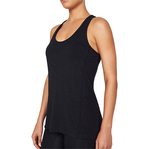 Racerback Tank Top Active sort str. L fra Boody