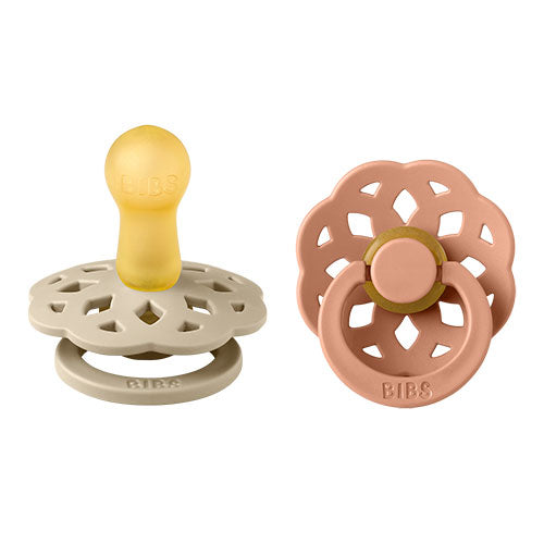 BIBS Boheme Latex Size 2 Vanilla/Peach 2 PACK fra BIBS