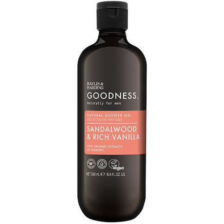 Men Sandalwood & Rich Vanilla Shower Gel fra Baylis & Harding Goodness