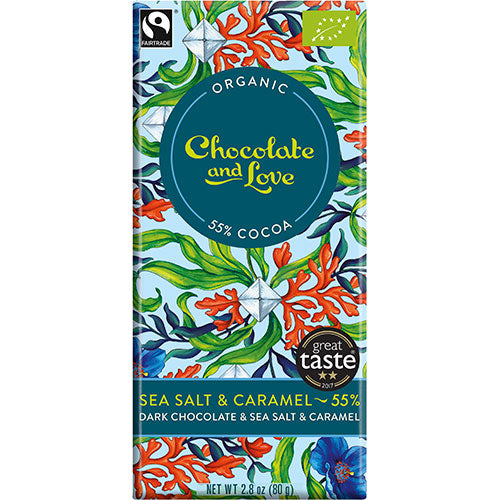 Chokolade Sea Salt 55% Ø fra Chocolate and Love