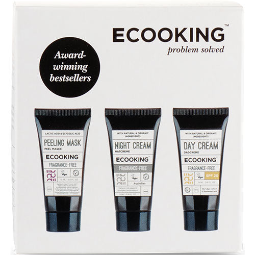 Box 3 - Day Cream SPF20, Night Cream & Peel Mask fra Ecooking