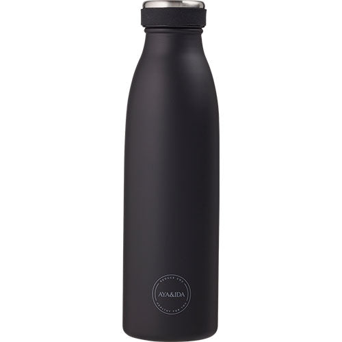 Drinking Bottle 500ml Matte Black fra AYA&IDA