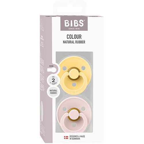 BIBS Colour Size 2,2 Pack Pale butter/Petal fra BIBS