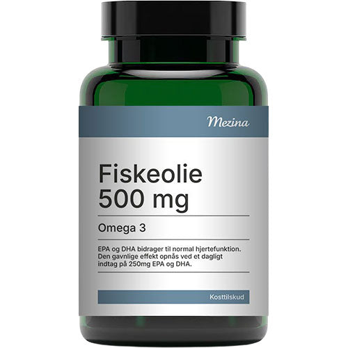 Mezina Fiskeolie Omega-3 - 500 mg fra Mezina