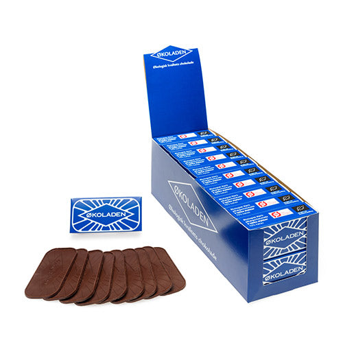 Pålægschokolade mørk 9 stk Ø fra Økoladen