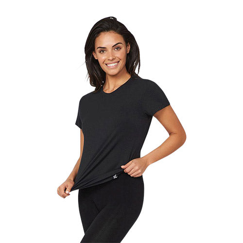 Women´s Crew Neck sort str. XL fra Boody