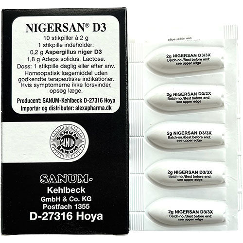 Nigersan stikpiller D3 fra Sanum