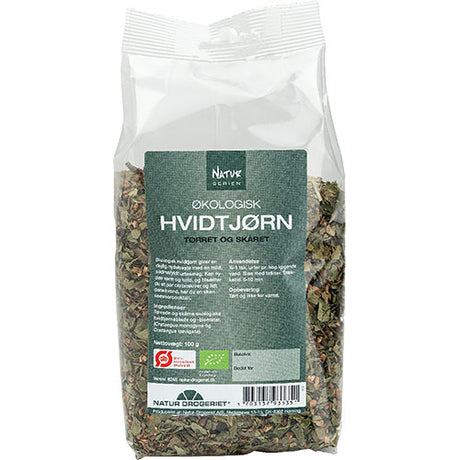 Hvidtjørn blade m.blomst Ø fra Natur-Drogeriet