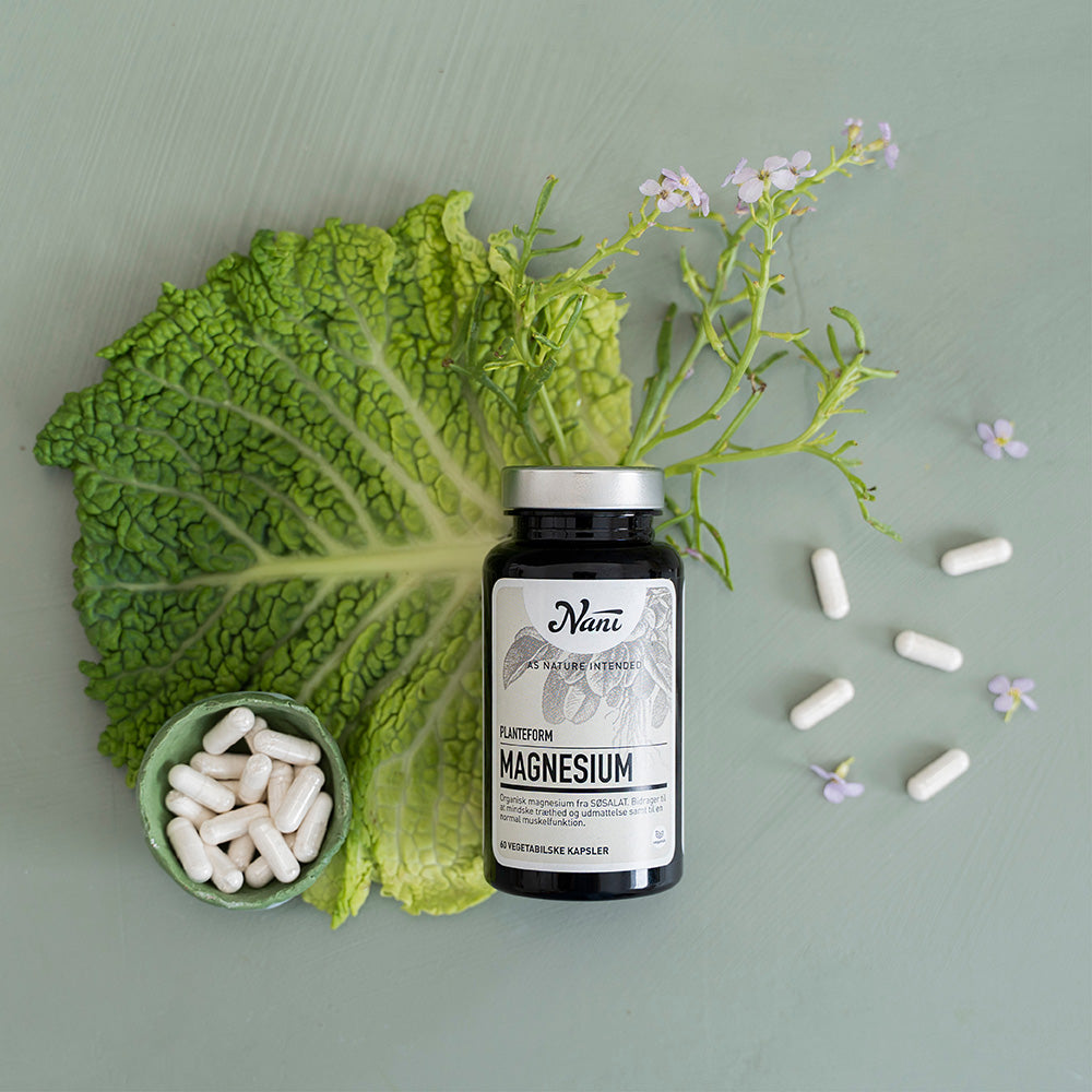 Nani Magnesium Organisk Planteform | 60 kapsler fra Nani