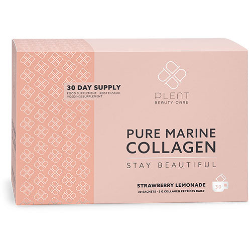 Pure Marine Collagen Strawberry Lemonade 30 x 5 gr fra Plent
