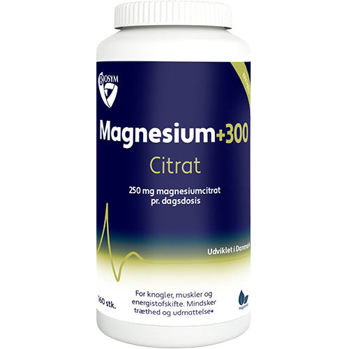 Magnesium+300 Citrat fra Biosym