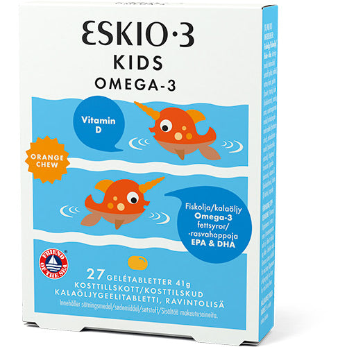 Eskio-3 Kids Chewable Omega-3 orange fra Eskio3