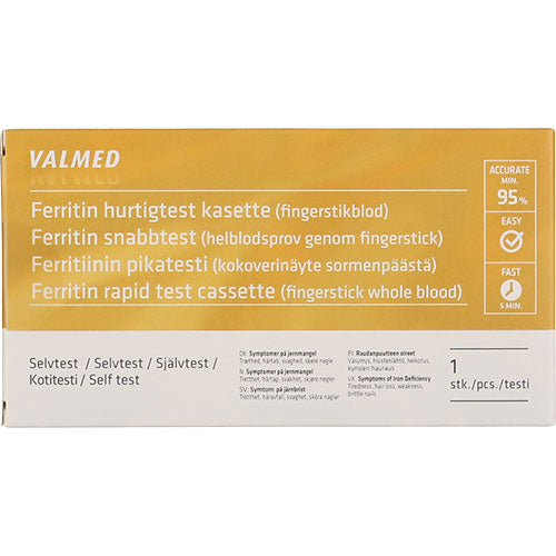 Ferritin Test 1 stk fra Valmed