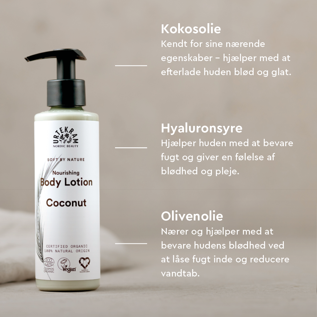 Urtekram Bodylotion Coconut | 245 ml fra Urtekram