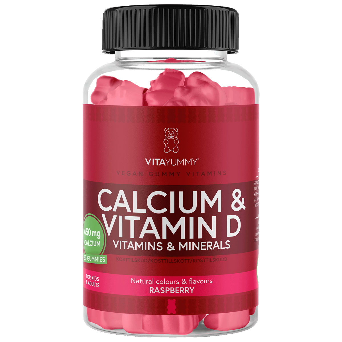 VitaYummy Calcium & Vitamin D Raspberry | 60 stk