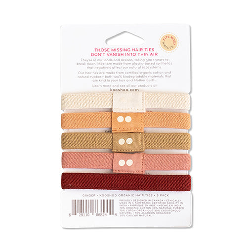 Hårelastik Ginger 5 stk fra KooShoo