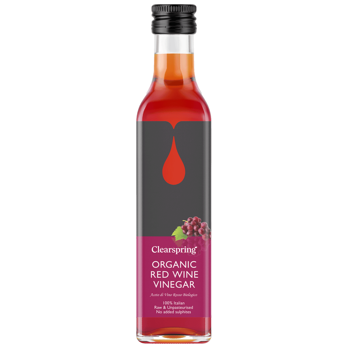 Clearspring Rødvins Eddike Økologisk | 250 ml
