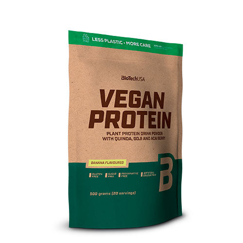 Vegan Protein pulver m. banan smag fra BioTechUSA