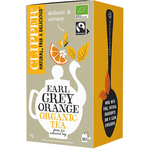 Earl Grey te med appelsin Ø fra Clipper