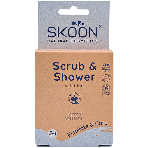 Solid Scrub & Shower bar 2 in 1 fra Skoon