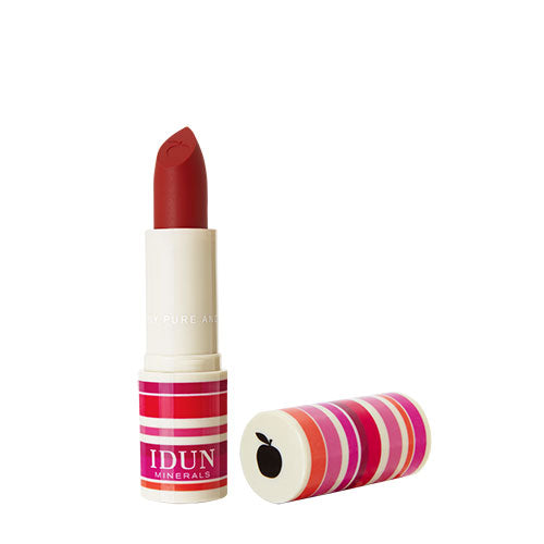 Matte Lipstick Jordgubb 107 fra IDUN minerals