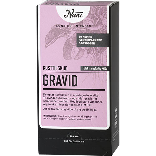 Nani Gravid Kosttilskud | 30 breve