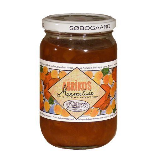 Abrikosmarmelade sødet m æbleØ fra Søbogaard