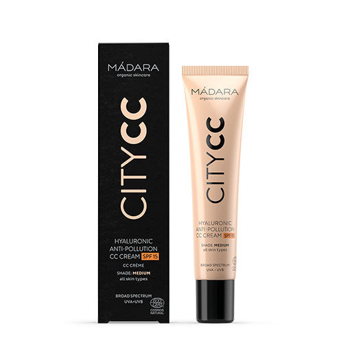 CITYCC Hyaluronic Antipollution cream SPF15 medium fra Madara
