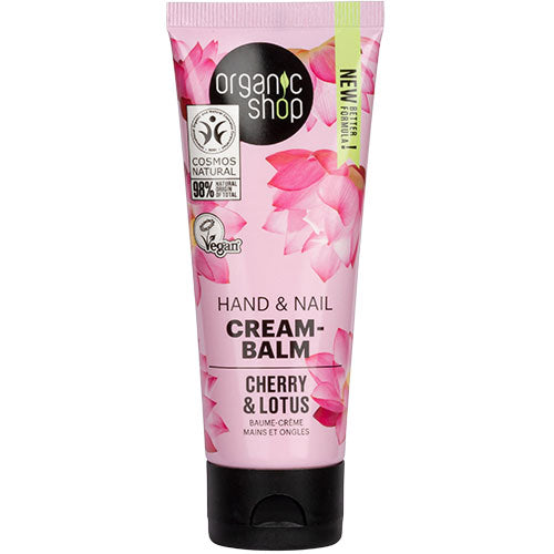 Hand & Nail Cream-Balm Cherry & Lotus fra Organic Shop