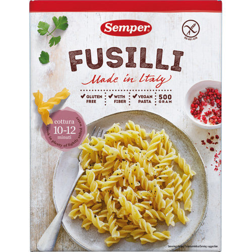 Pasta skruer Fusili fra Semper