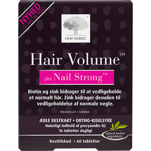 Hair Volume + Nails strong fra New Nordic