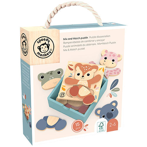 Mix and Match Puzzle, 2-6 år