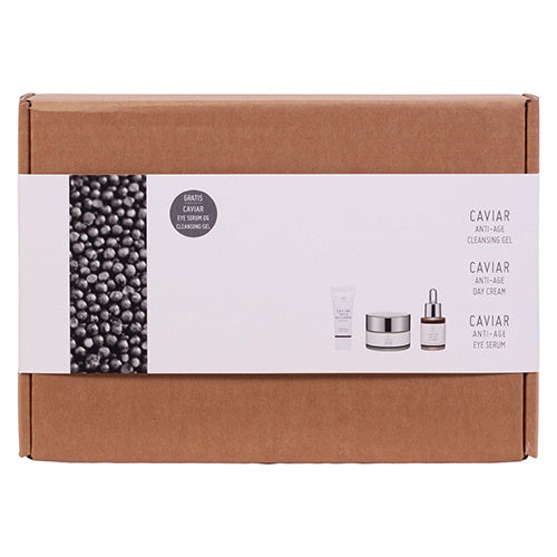 Gaveæske Caviar Cleansing Gel Day creme, Eye serum