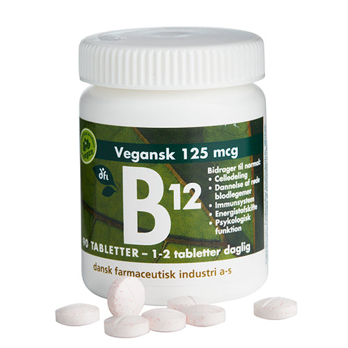 B12 125 mcg fra Grønne dfi vitaminer