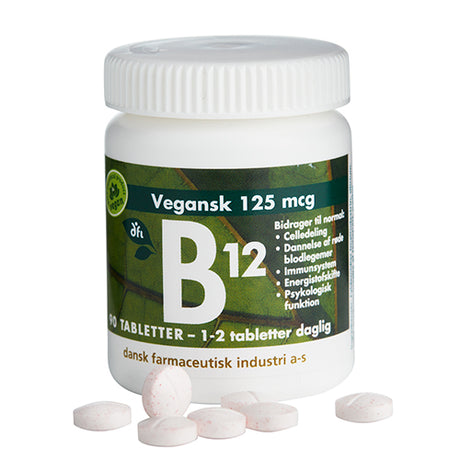 B12 125 mcg fra Grønne dfi vitaminer