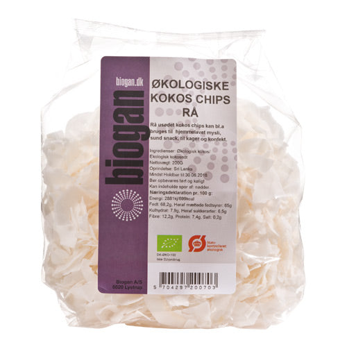 Kokoschips rå Ø fra Biogan