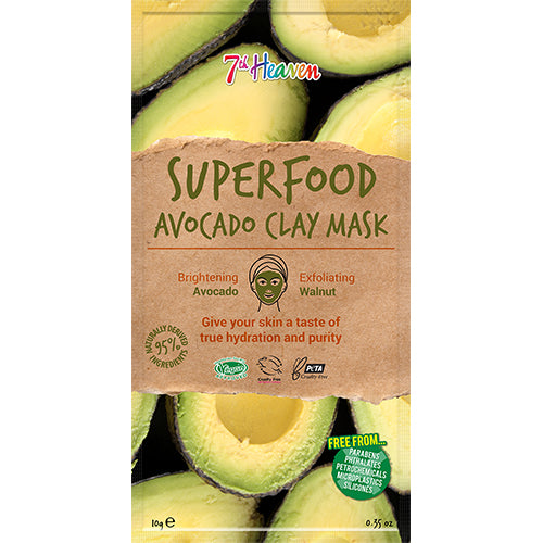 Ansigtmaske Superfood Avocado 7th Heaven fra Earth Kiss