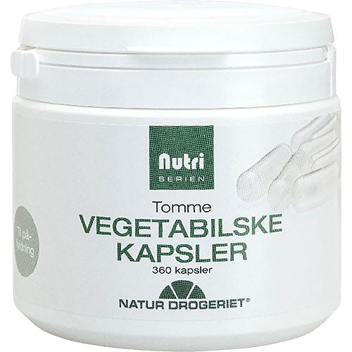 Vegetabilske kapsler tomme fra Nutri Serien