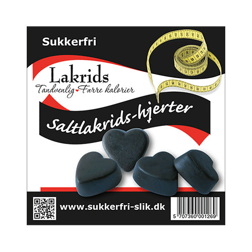 Lakridshjerter salt sukkerfri fra Helsam.dk