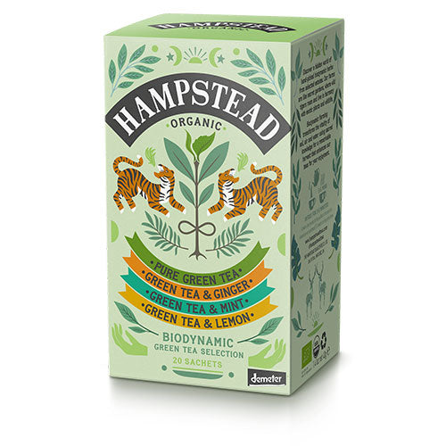 Grøn te Selection Pack Ø Demeter fra Hampstead Tea