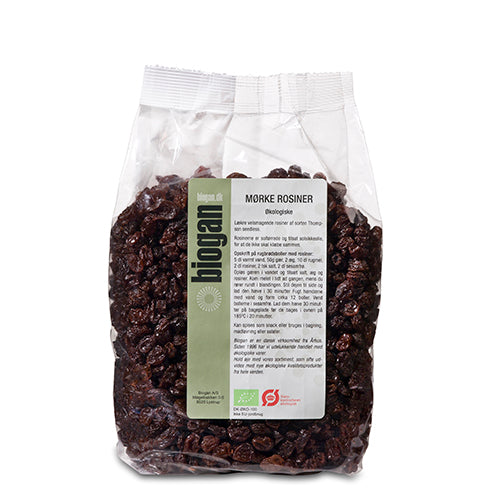 Rosiner mørke Ø fra Biogan