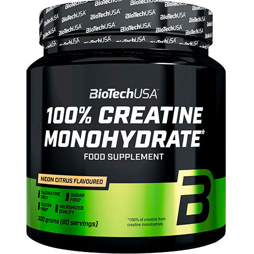 BioTechUSA Creatine Monohydrate 300 g | Neon Citrus fra BioTechUSA