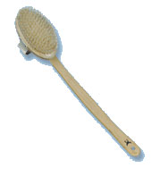 Badebørste lang med buet skaft fra Croll & Denecke