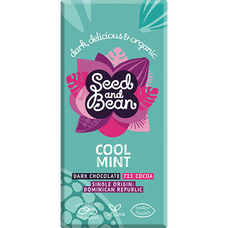 Mørk chokolade 72% Cool Mint Ø fra Seed & Bean
