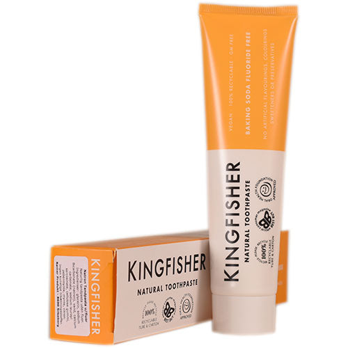 Tandpasta med Natron uden fluor. fra Kingfisher Toothpaste