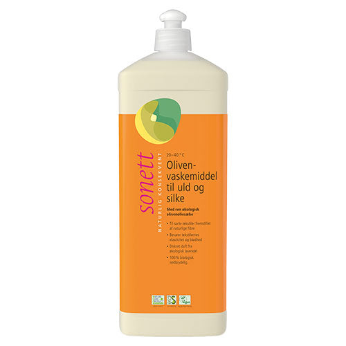 Olivenvaskemiddel til uld og silke fra Sonett