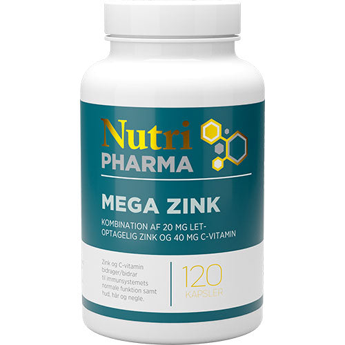 Mega Zink fra NutriPharma