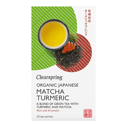 Grøn te m. Matcha & Gurkemeje Ø fra Clearspring