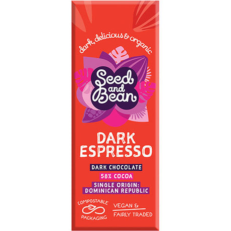 Mørk Chokolade 58% Espresso Ø fra Seed & Bean